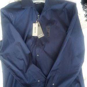 Slim tall Kenneth Cole Navy NWT long Sleeve. Shirt